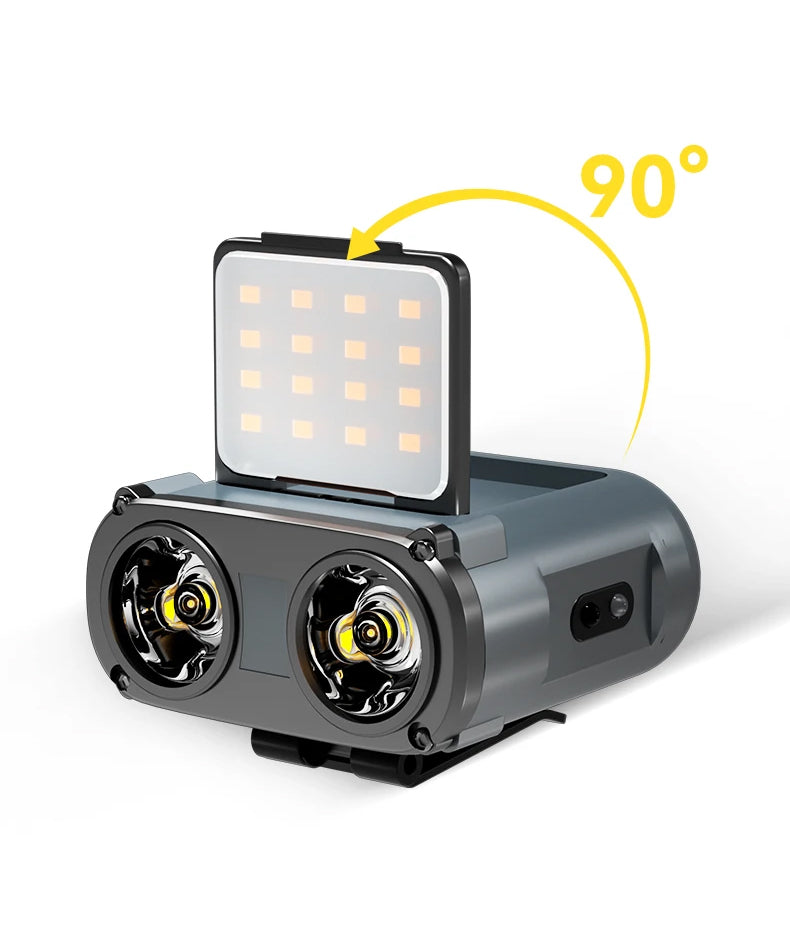 Lanterna de Cabeça WARSUN OWL – Recarregável, 500 Lúmens, USB-C, Resistente à água, 57g Lanterna de Cabeça WARSUN OWL – Recarregável, 500 Lúmens, USB-C, Resistente à água, 57g